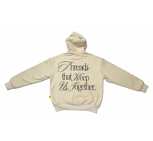 'THREADS' CHAMPAGNE HOODIE